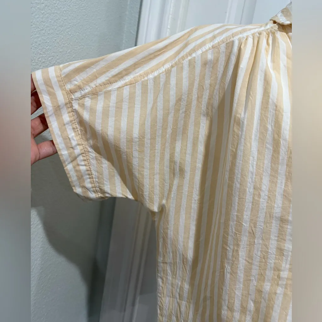 Universal Thread Yellow Striped Women's Shirt Size M - Image 6