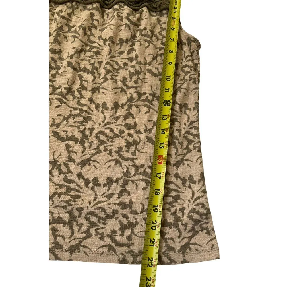 Ralph Lauren Beige & Green Tank Top Women Size Small | 48-29 - Image 6