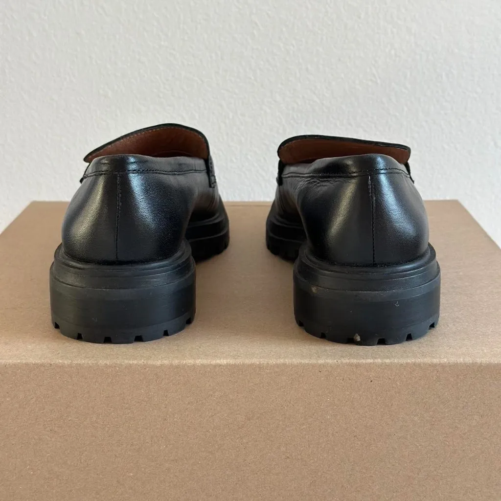 Madewell The Bradley Lugsole Loafer in Leather in True Black, Size 9 - Image 5