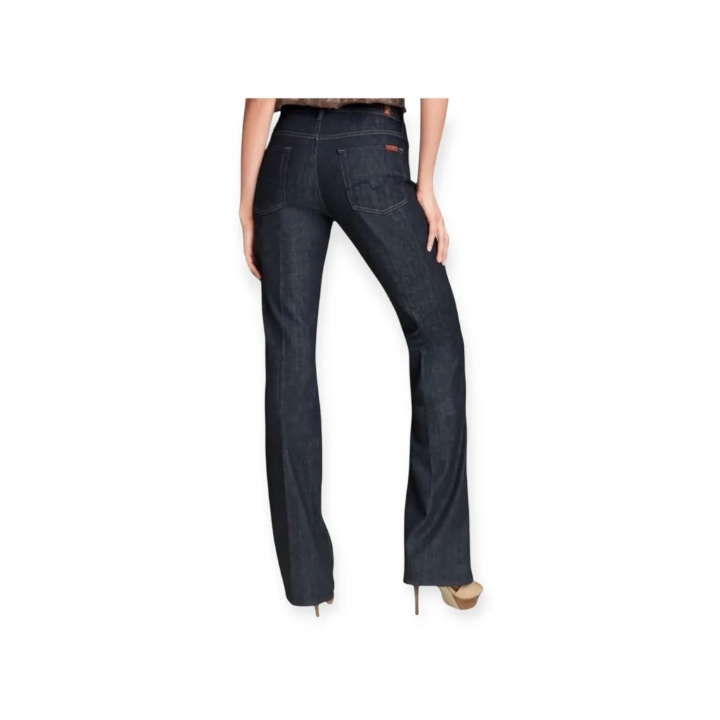 new 7 For All Mankind® ㋛ Mid Rise Straight Leg Denim Jeans ㋛ Dark Mercer ㋛ 27 - Image 2