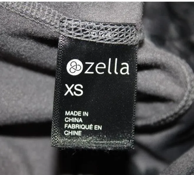 Womens Zella Run In Long Sleeve T-Shirt Gray Black Floral Crew Neck Top Size XS - Image 5