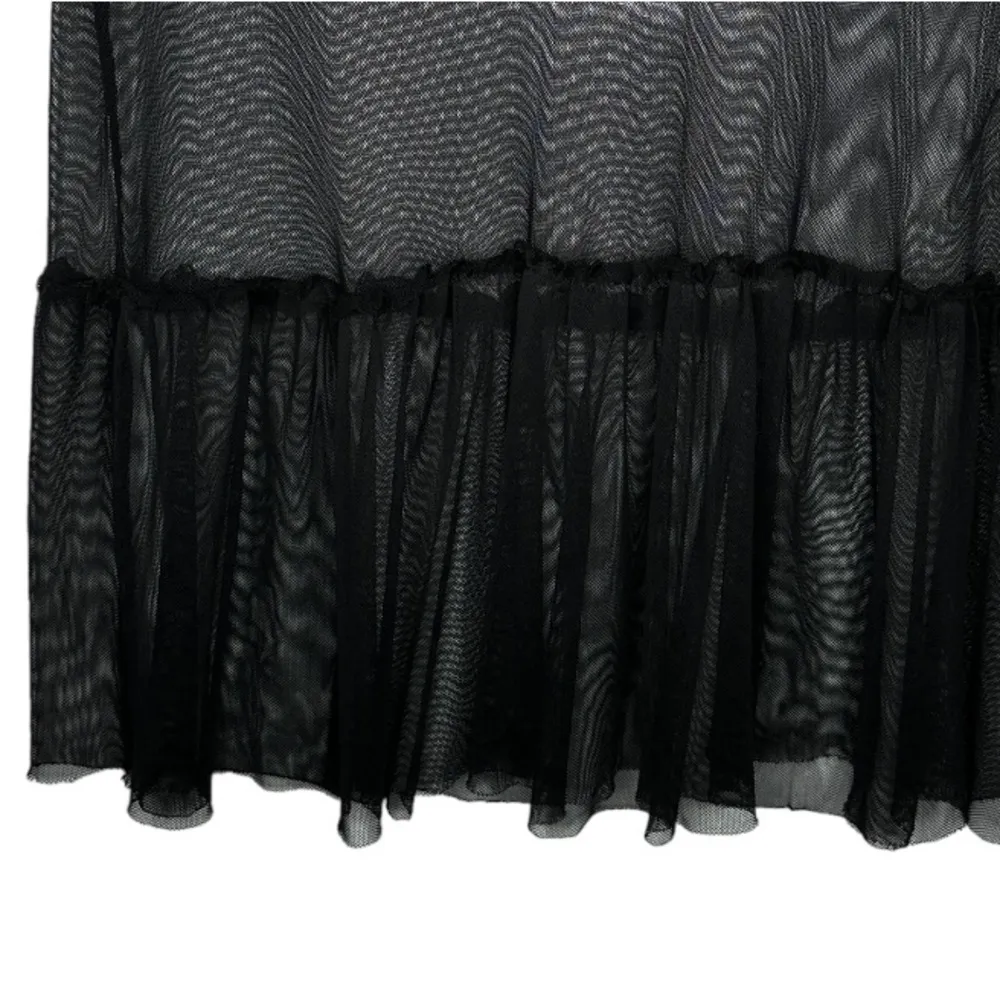 Falls Creek Sheer Black Netting Top - Image 14