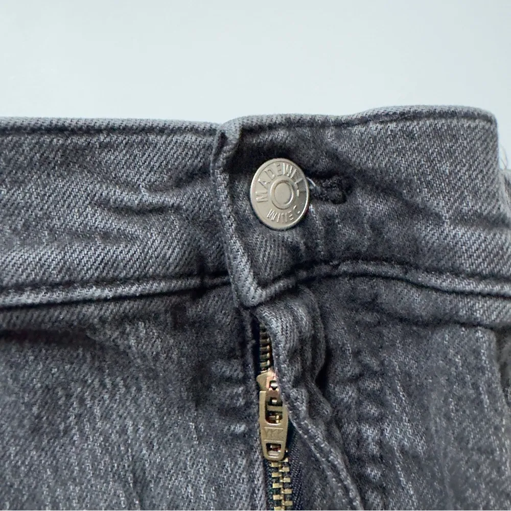 Madewell The Perfect Vintage Jean Denim Jeans zip button logo belt loops cotton - Image 3