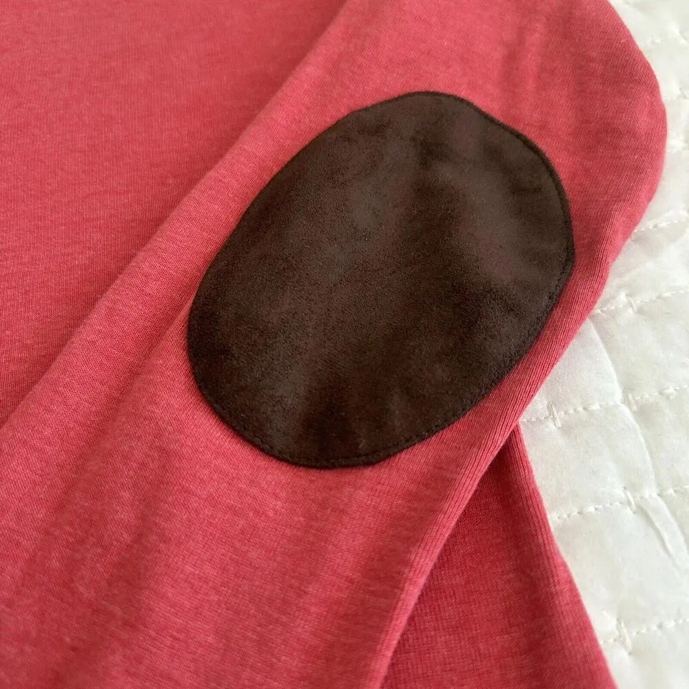 Red Brown LAUREN JEANS COMPANY Ralph Lauren Long Sleeve T Shirt Petite Medium - Image 5