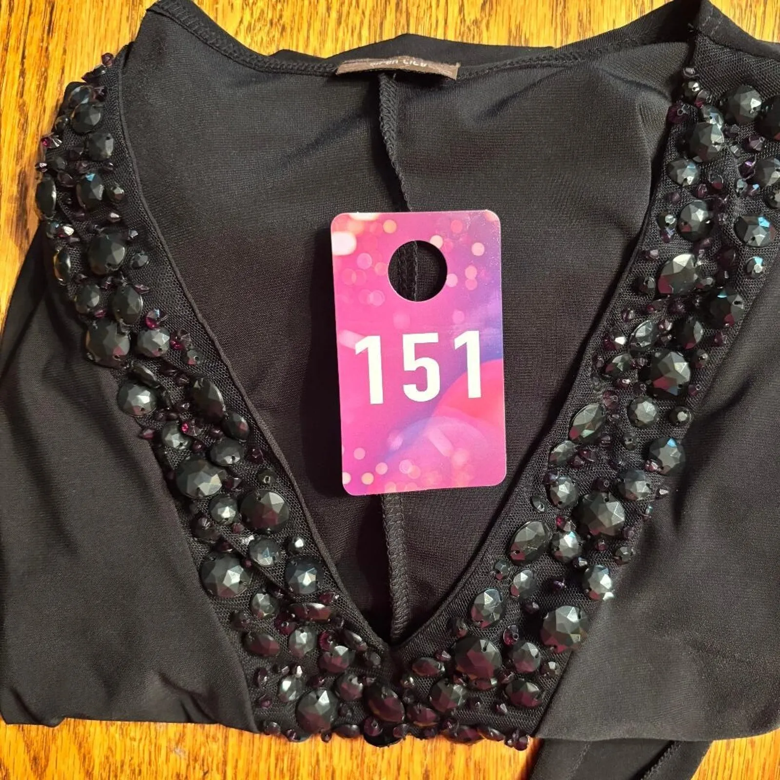 Siren Lily Black Short Sleeve Knee Length Dress A line Belted NO SIZE TAG - Image 9