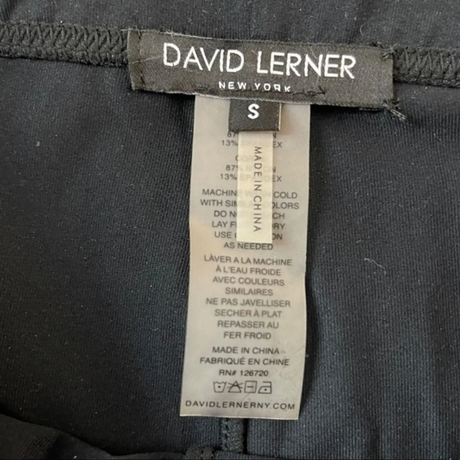 David Lerner Pants Women Small Coated Legging Black Skinny Loungewear Athleisure - Image 5