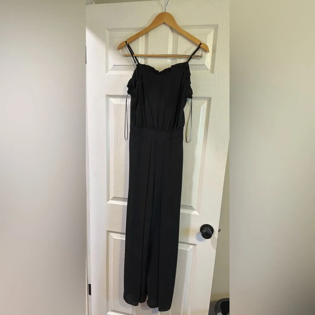 CeCe Black Sleeveless Jumpsuit with Cropped Wide-Leg Pants - Image 3