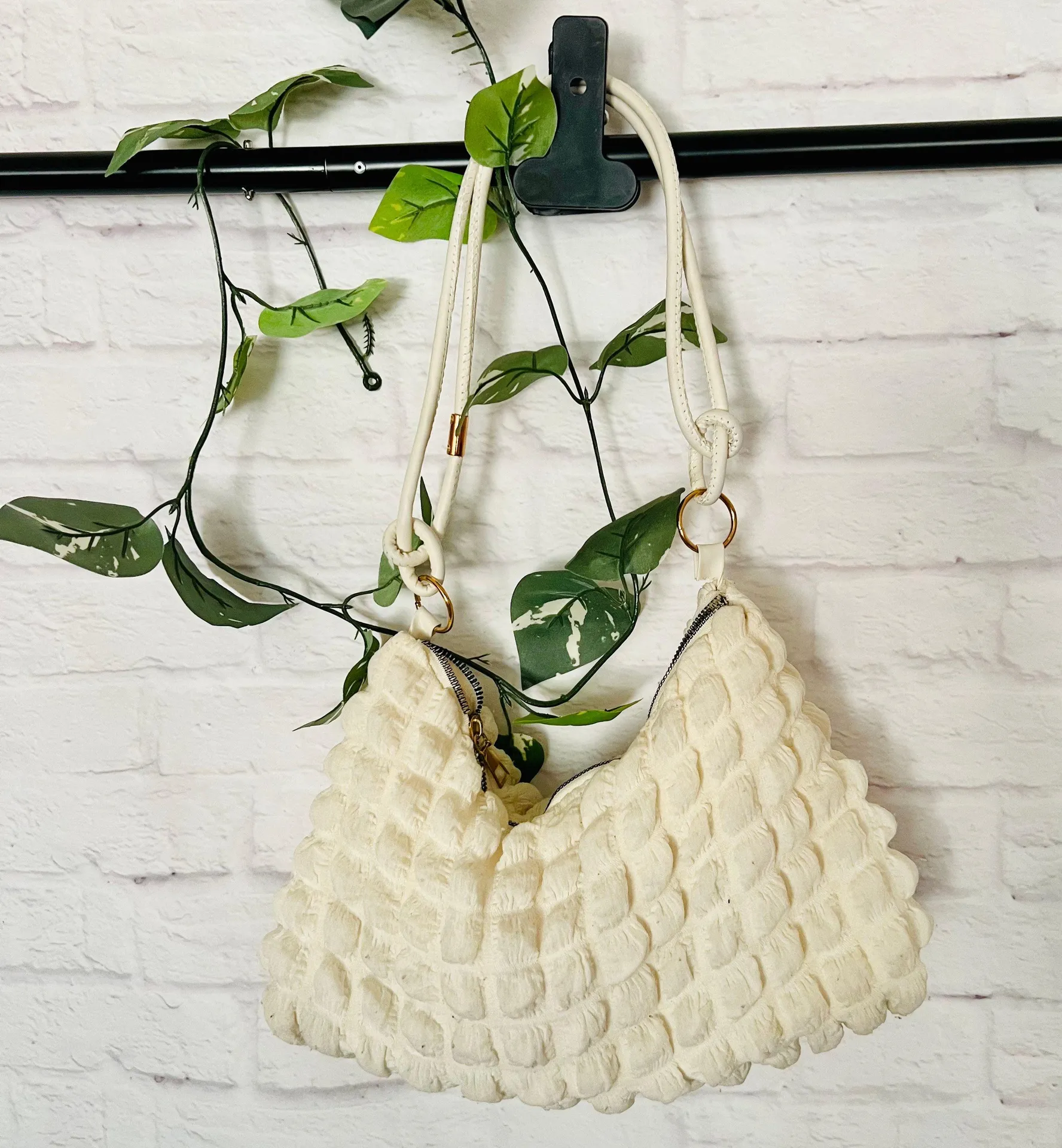 Textured Shoulder Bag - Image 5