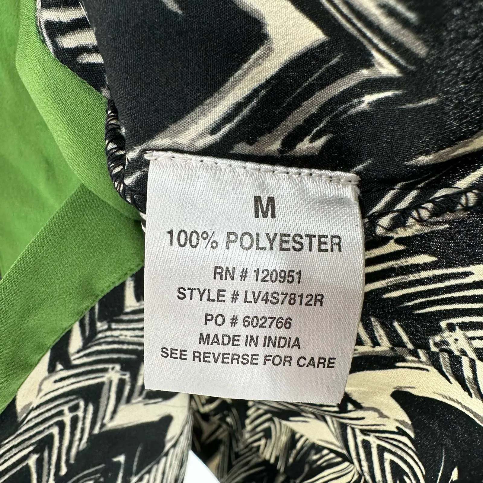 Olive‎ & Oak size Medium long sleeve shirt dress belted button front black white - Image 5