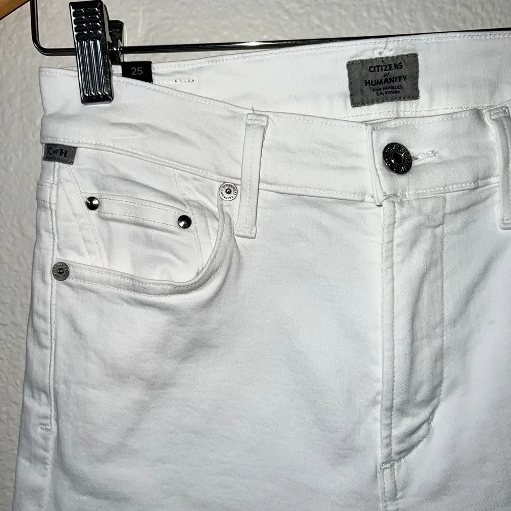 Citizens of Humanity  Cara High Rise Cigarette Ankle Jeans in White size 25 - Image 5