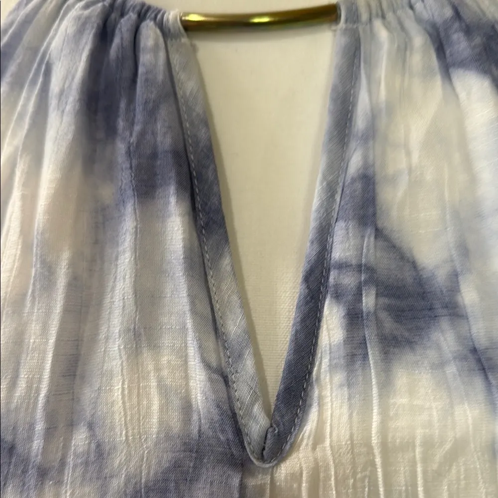 Mlle Gabrielle Indigo and White Maxi Dress - Image 4