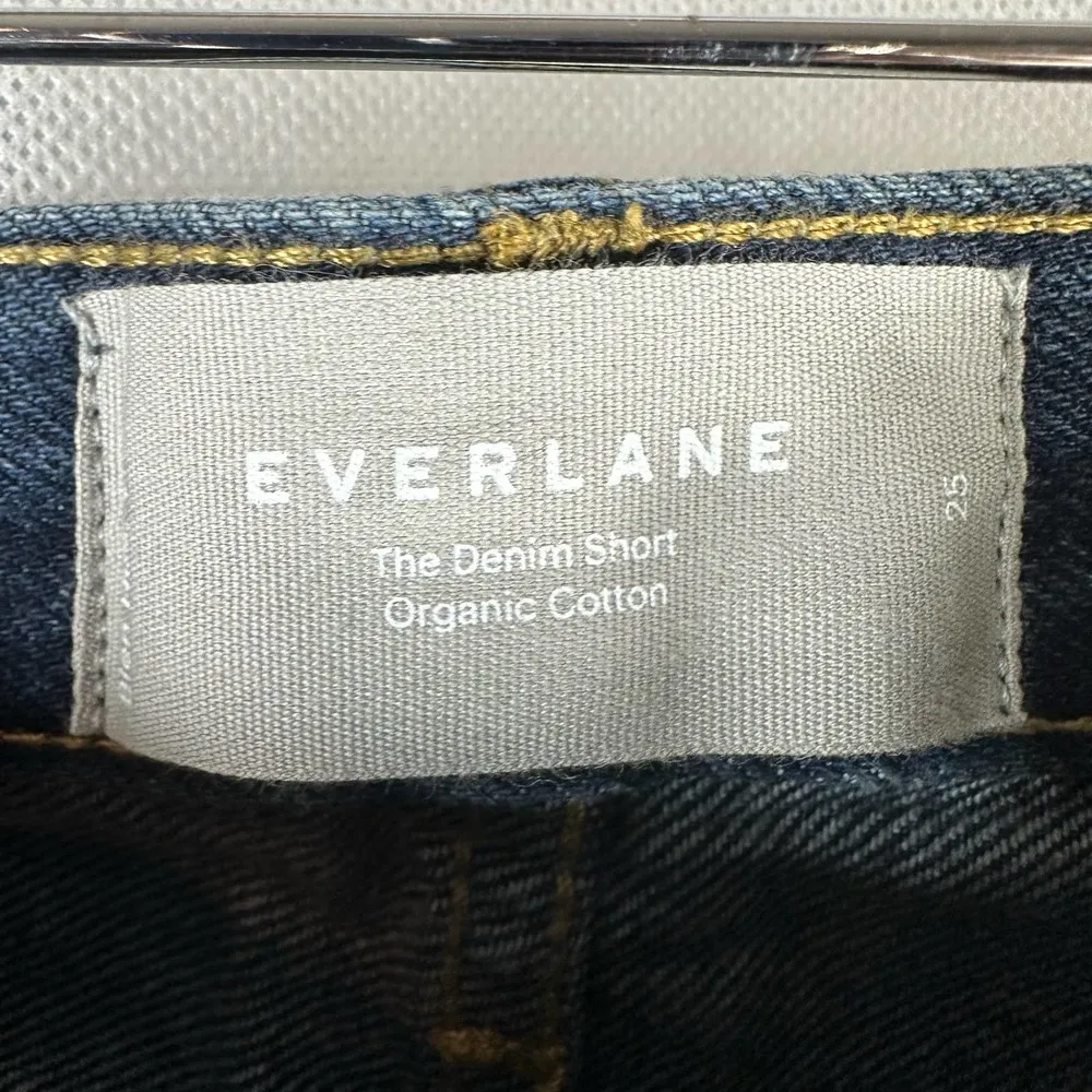 Everlane Organic Cotton The Denim Short Size 25 Vintage Indigo - Image 3