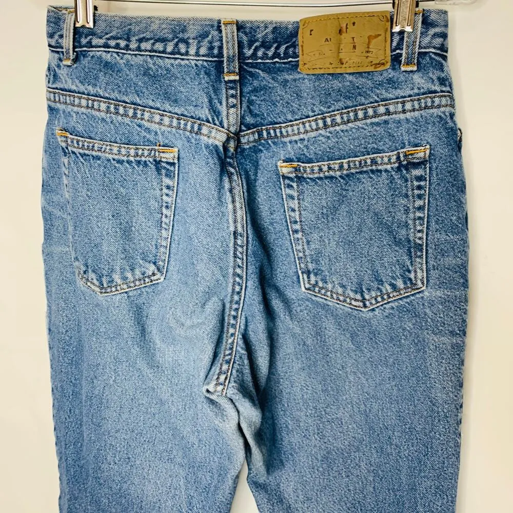 Faded Glory Vintage High Waisted Jeans Tapered Leg Sz 12 30" Waist - Image 8