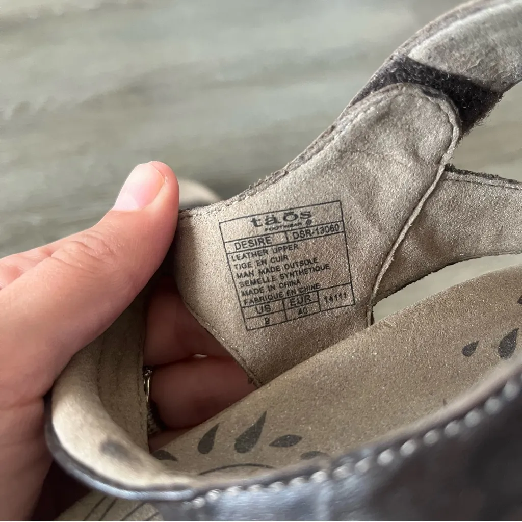 Taos Leather Desire Adjustable Strap Sandals Women’s Size 9 - Image 9