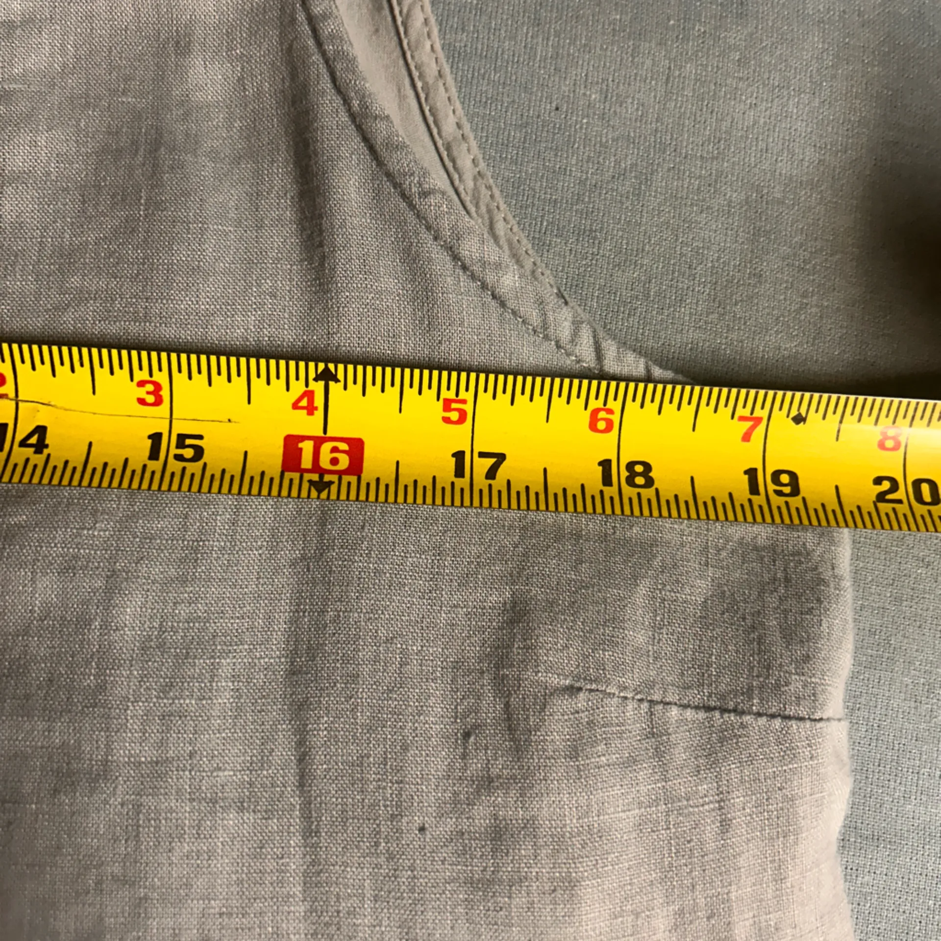 Garnet Hill Lace-Inset Linen Dress Size 8 - Image 9