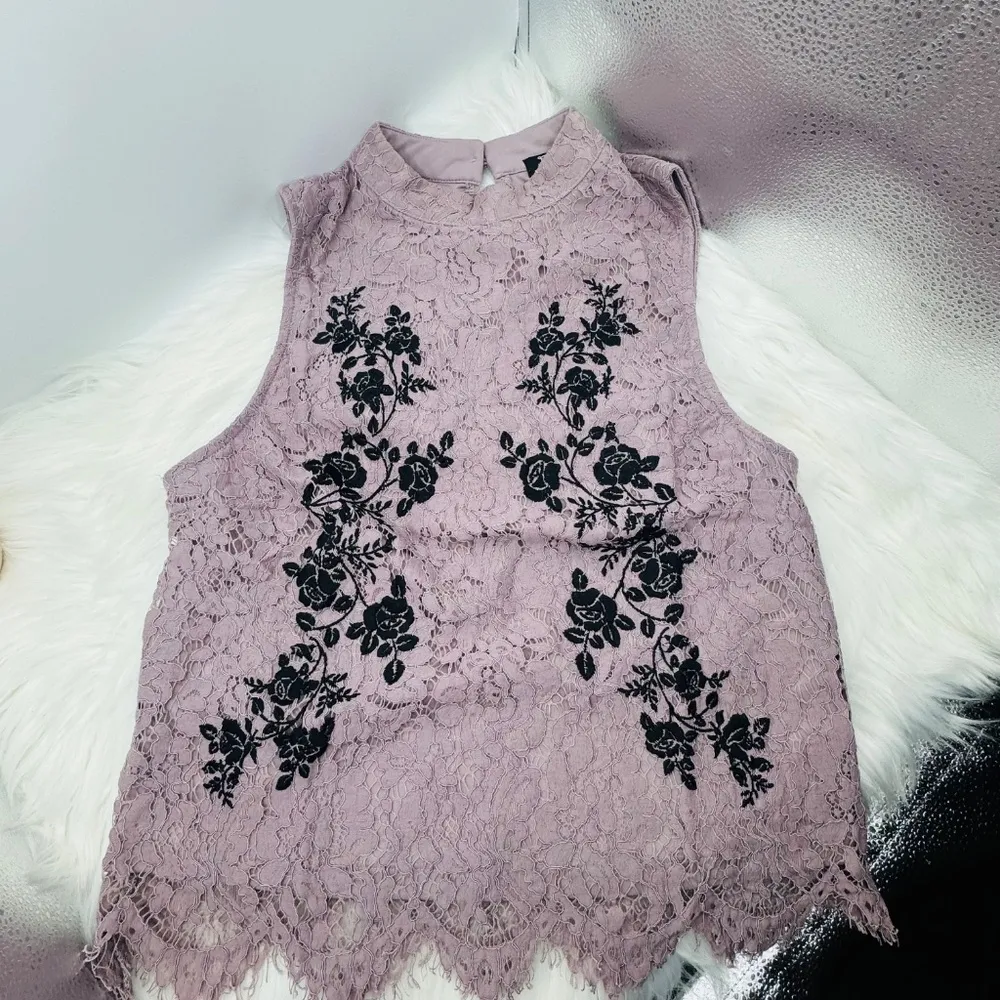 Miss Chievous Floral Lace Sleeveless Top - Image 5
