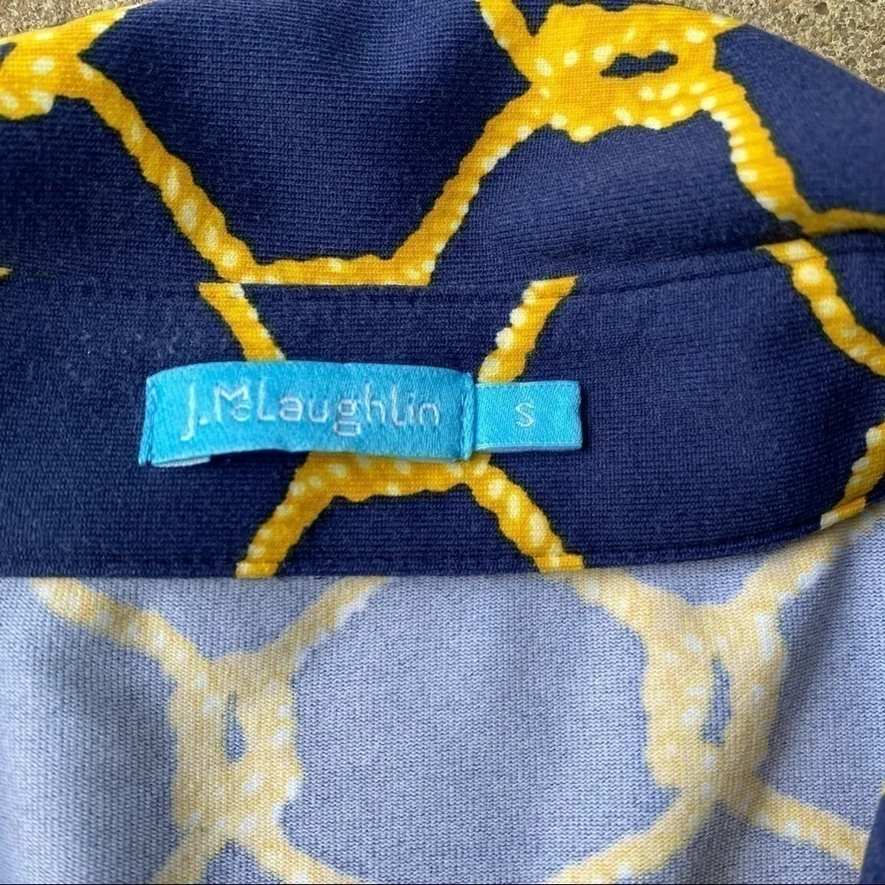 J. McLaughlin Nautical Rope Print Button Down Shirt - Image 2