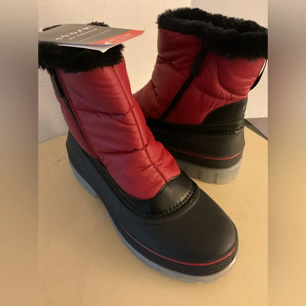 Storm by Cougar women waterproof Red and Black Gogo Winter snow Boots size 11 - Image 5