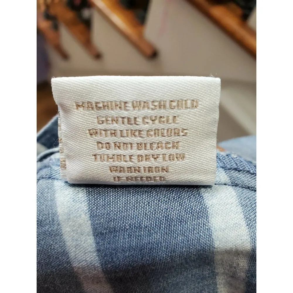 Tinsel Town Women's Blue & White 100% Polyester V-Neck Strappy Romper Dress S - Image 8