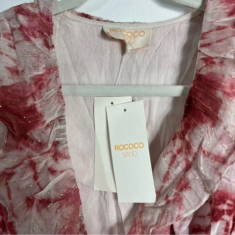 NWT Rococco Sand Ava Bodysuit Rosewood Tie Dye Small Pink - Image 6