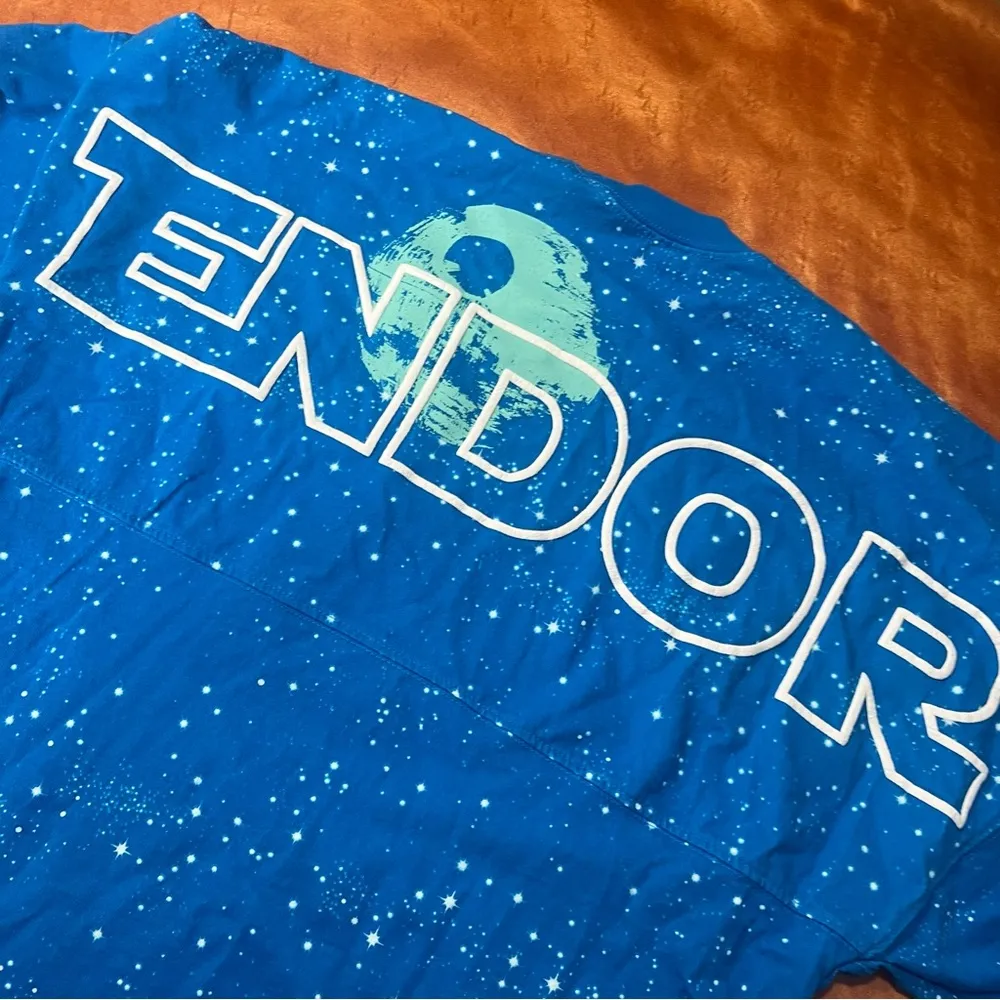 Star Wars Disney Spirit Jersey Endor Ewok allover graphic galaxy edge Disneyland - Image 5