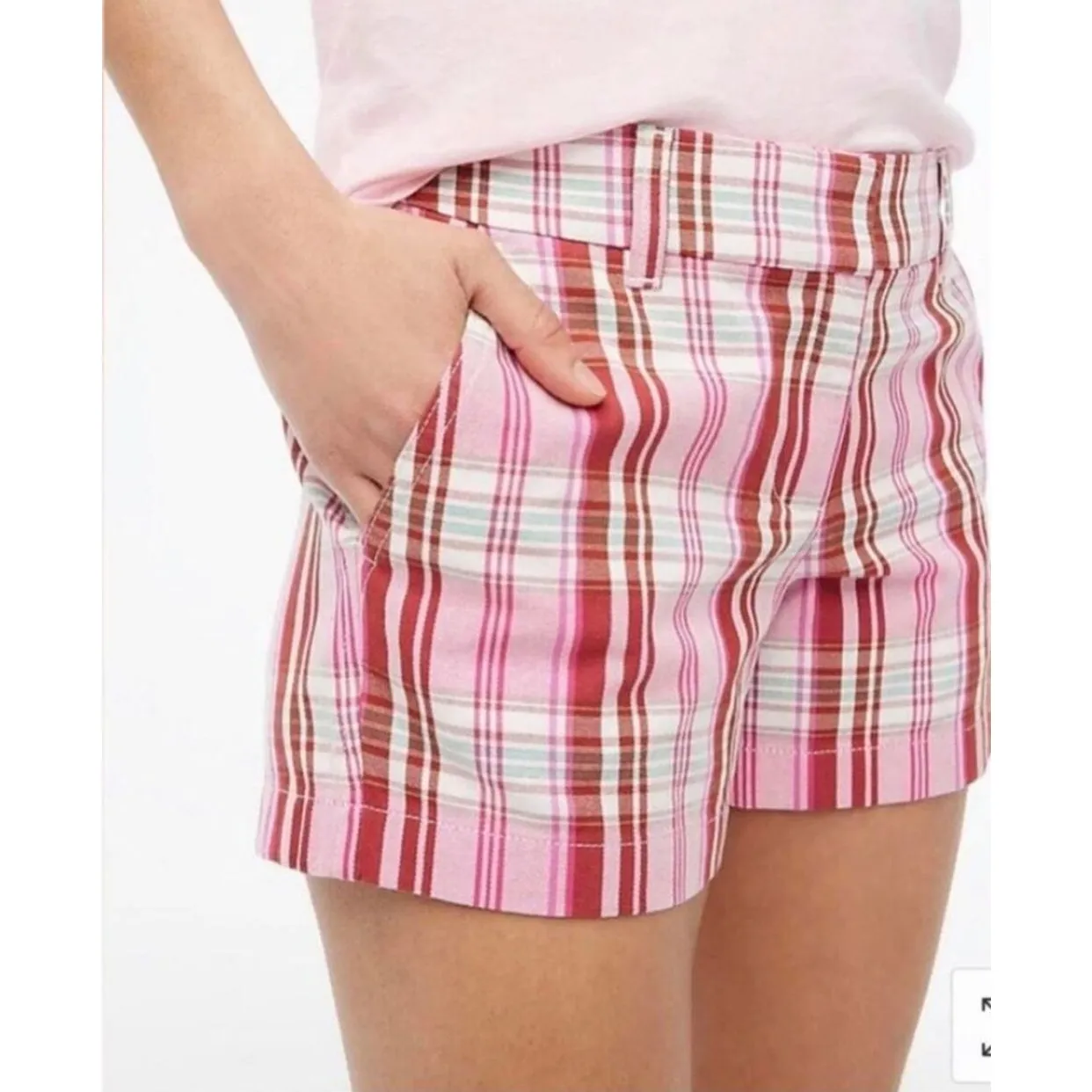 J. Crew Mercantile Plus‎ Classic 3.5” Chino Shorts in Briar Marine Salt Size 14 - Image 2