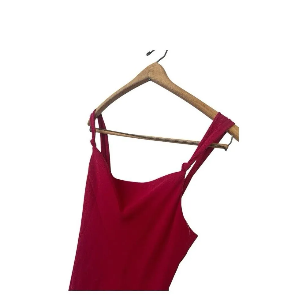 Evan Picone Inspired Dream Hot Pink Size 10 Sleeveless Midi Cocktail Formal - Image 3