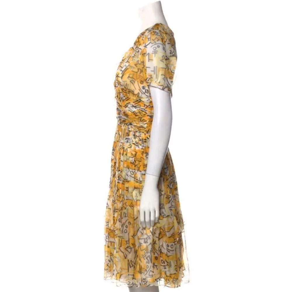 NWOT Oscar de la renta silk Dress SIZE 6 - Image 6