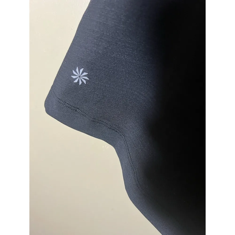 Athleta Shirt Black Athletic Half Zip Sleeveless Sport Gym Top Women's Small - Image 4