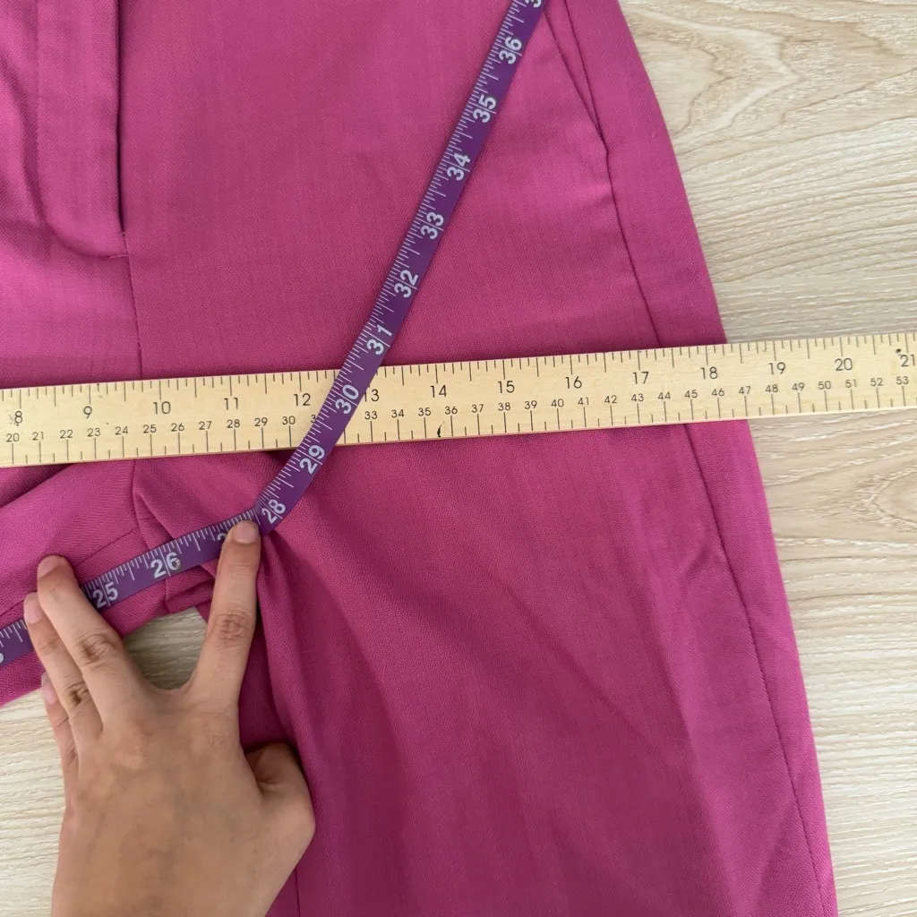 J.Crew 2 Crop Willa Pants Garden Dahlia Business Office Preppy Chic Career Pink - Image 9