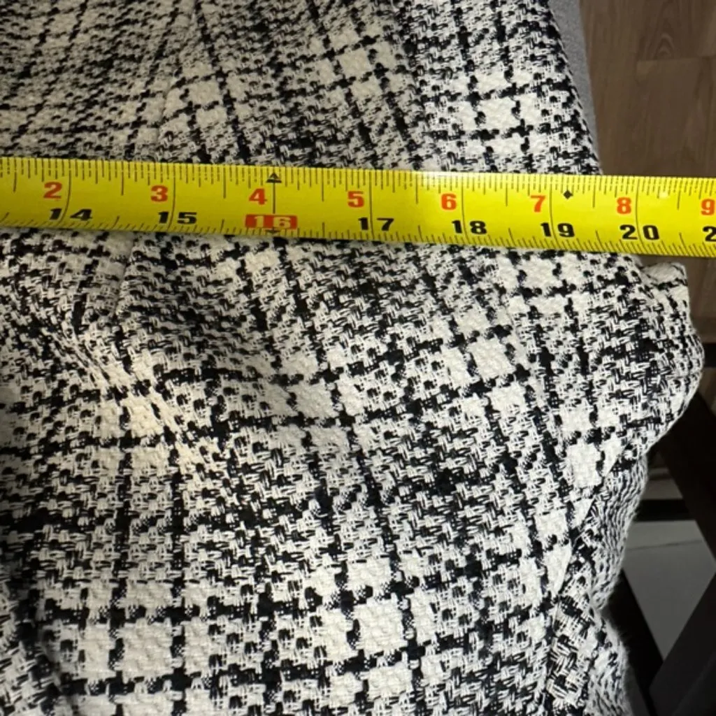 Vintage Violante Black White Check shoulder pad Double breasted blazer 40 Medium - Image 7