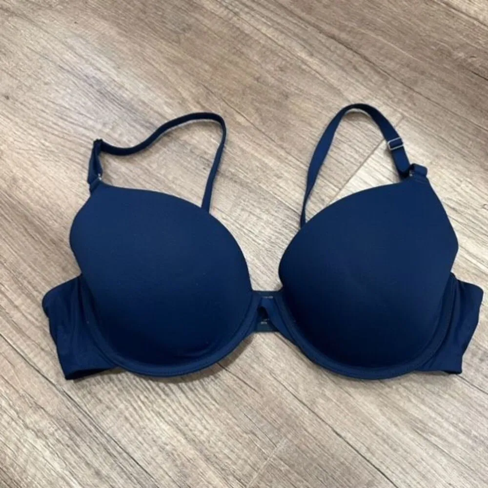 Soma Memorable Full Coverage T-Shirt Bra Dark Teal Blue Bra Size 38B - Image 2