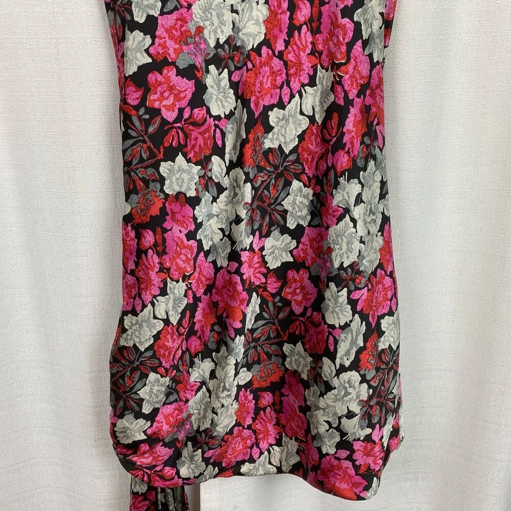 Cinq A Sept Pink&Gray Floral Silk Ryder Mini Dress Sz.4 NWT - Image 12