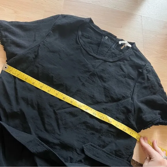 MAJE Black Waist Tie‎ Reveuse Tunic Dress Women’s Size 2 - Image 6