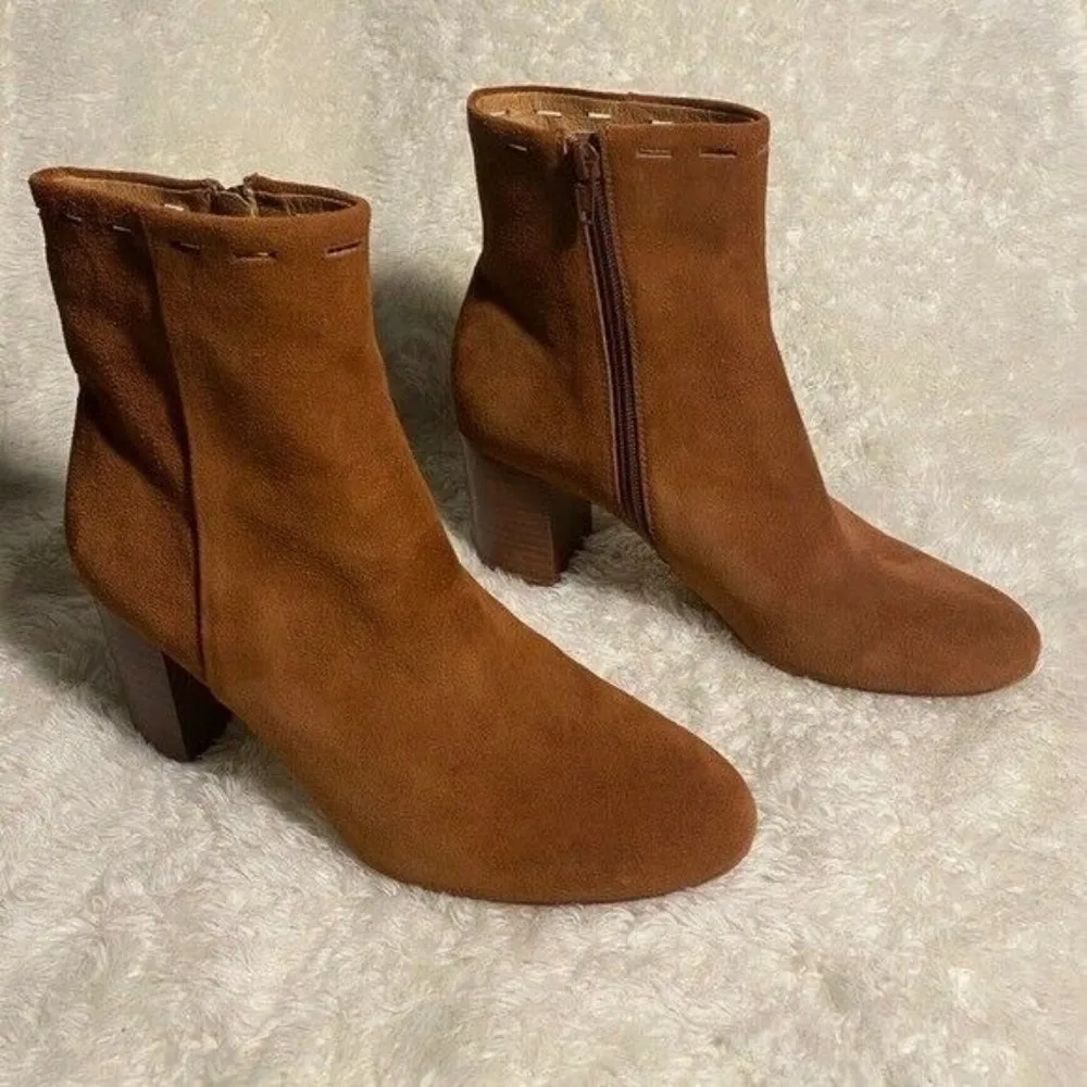 Corso Como Cognac Pixel Suede Ankle Boot Size 8M - Image 2