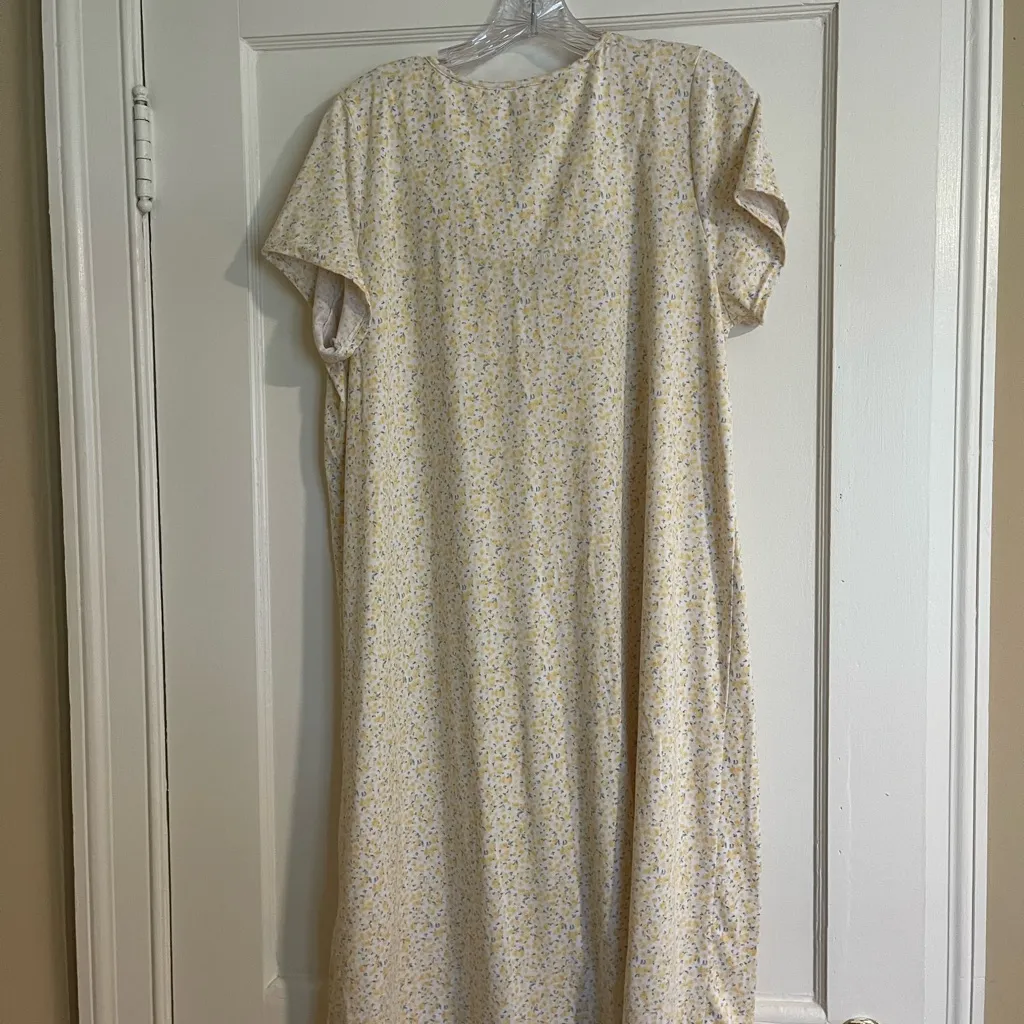Laura Ashley Yellow Floral Nightgown - Image 4