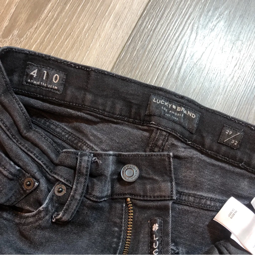 Lucky Brand 410 Athletic Slim 29X32 Brnoit Grey Dx Womens Mid Rise Relaxed Fit - Image 7