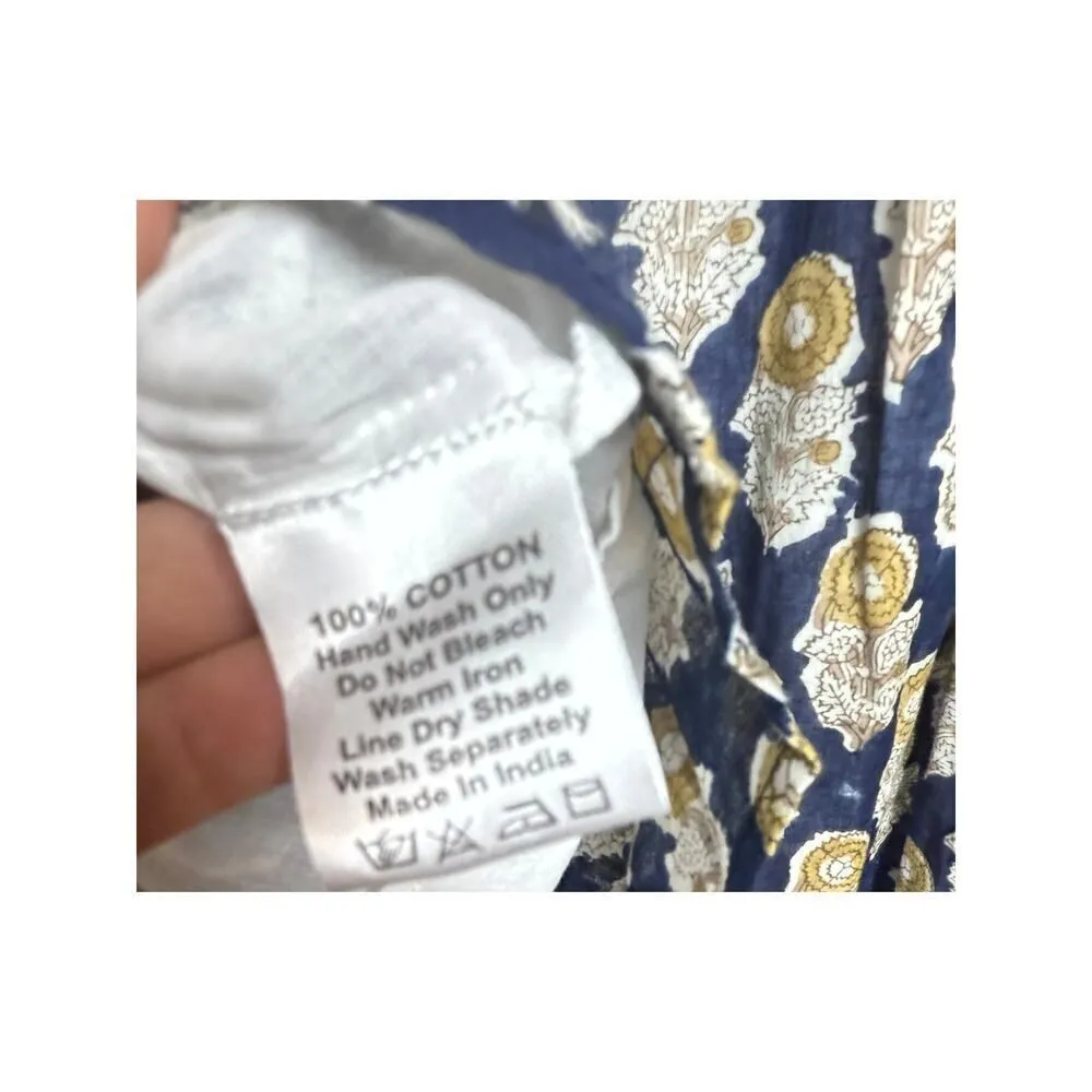 NWT Clara the Label Navy Block Print Floral Mini Dress Sz. S Blue - Image 6