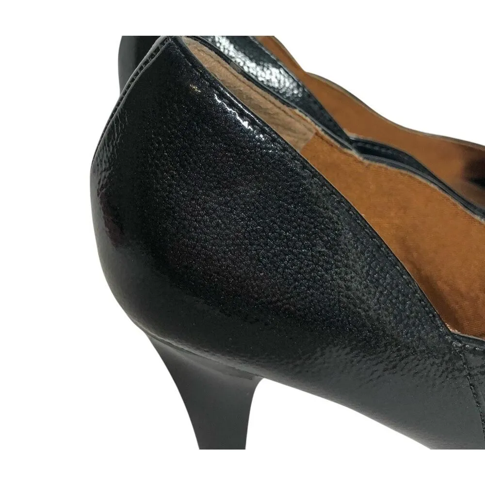 Air Supply Marilyn Dress Black Peep Toe Comfort Shoes Pumps Heels Womens Size 7W - Image 3