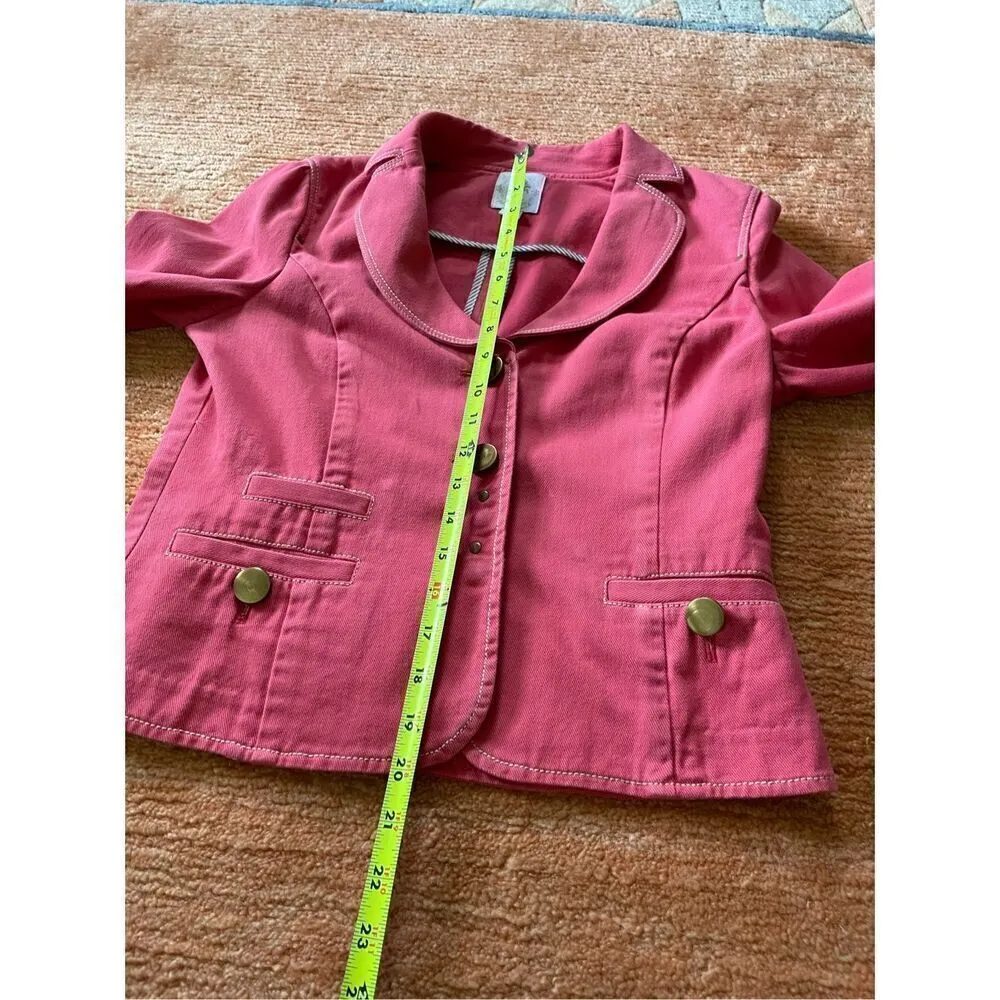 THINK TANK Pink Cotton blazer Pink - Image 8