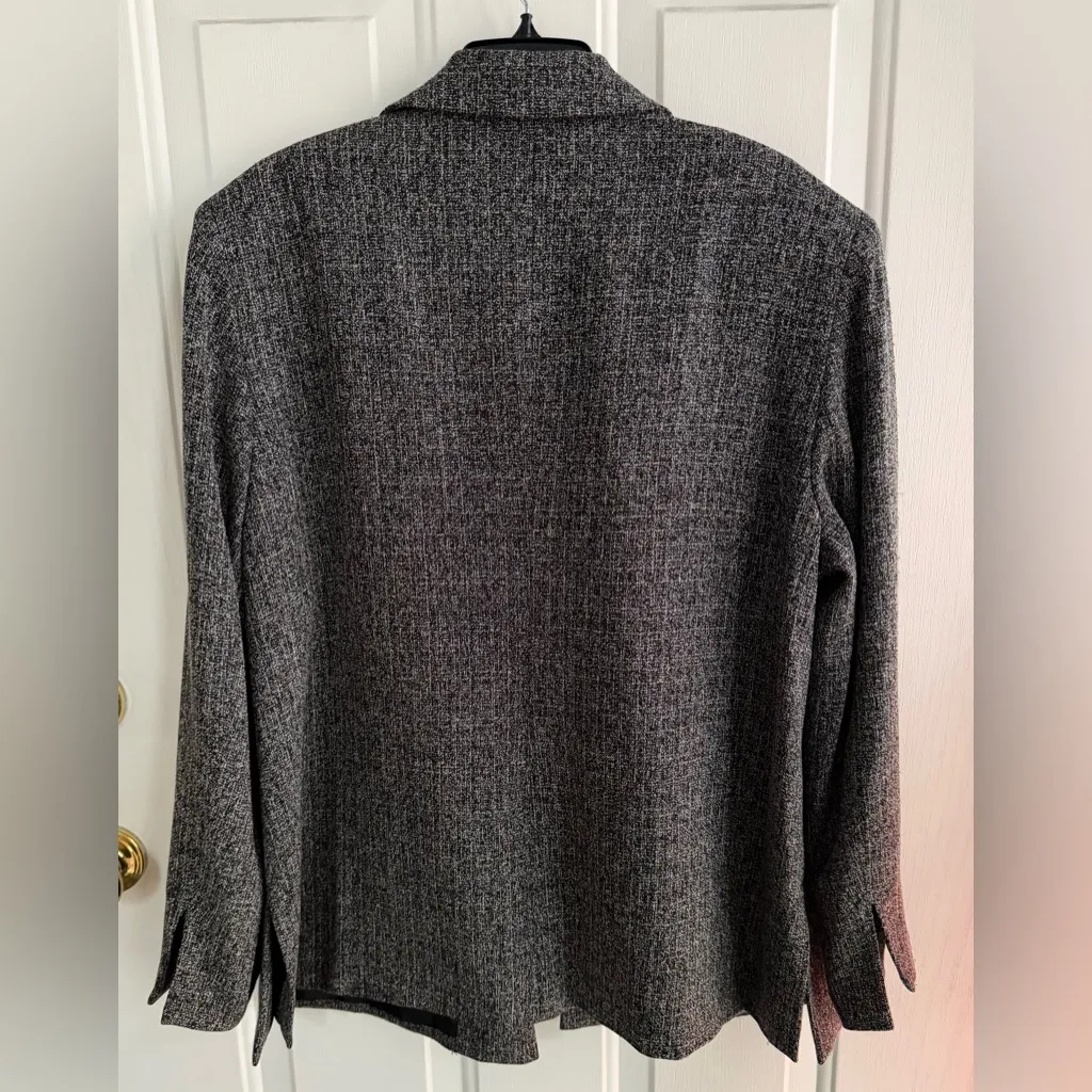 NORTON MCNAUGHTON Woman Blazer Gray Textured Jacket Lined. SIZE 18W NWOT - Image 11
