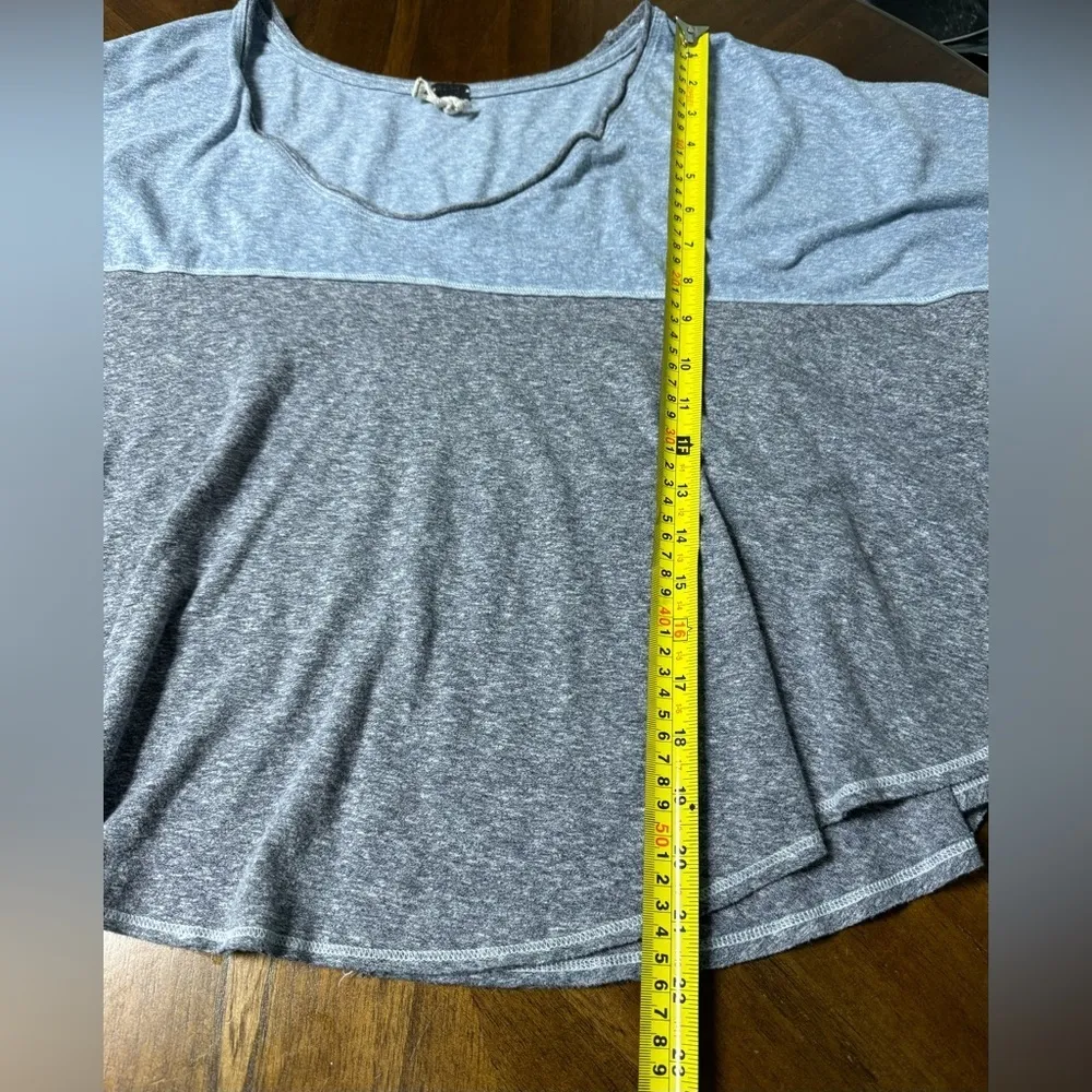 Free People We the Free Cloud Nine long sleeve crop tee Size Small Blue Grey - Image 5