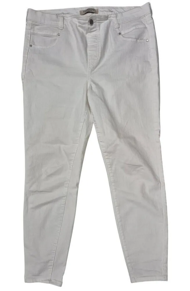 Liverpool Los Angeles Ankle Skinny Jeans White Sz 14/32 NWO - Image 1