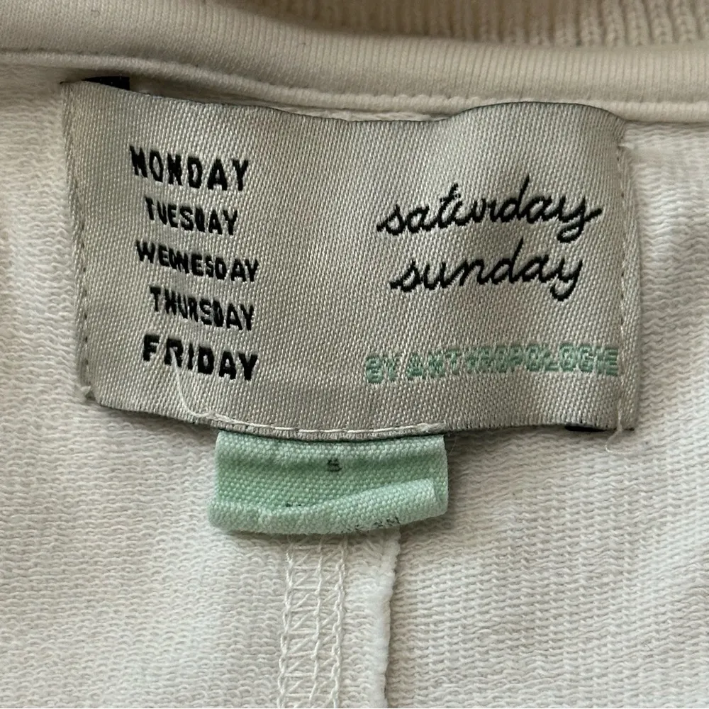 Saturday Sunday By Anthropologie Size S Cream Arcana Buttoned Pullover Sweater - Image 7