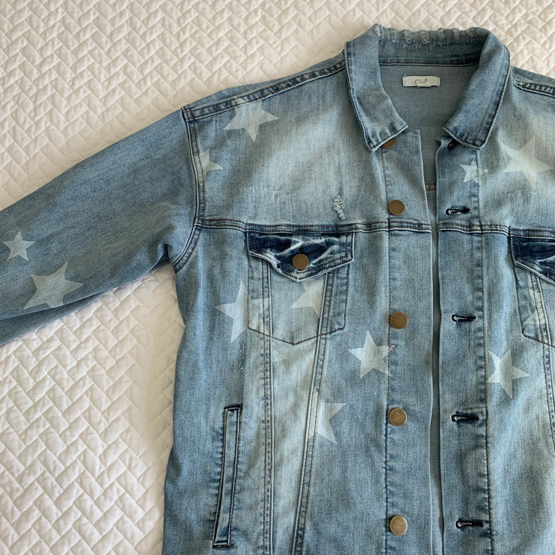 easel Boutique Star Jean Jacket - Image 2