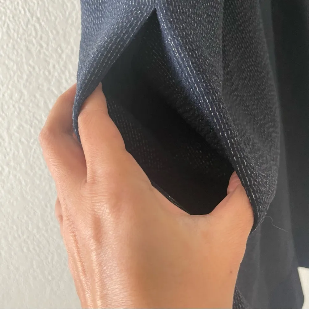 Stella McCartney Navy silk keyhole dress with pockets - Image 6