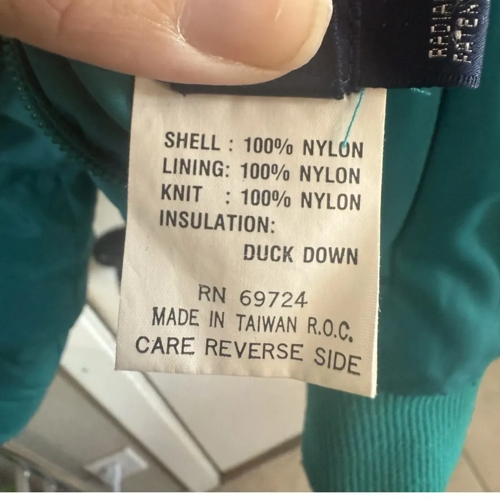 Vintage Columbia Women’s Reversible Puffer Jacket Teal & Pink Down Size M - Image 14