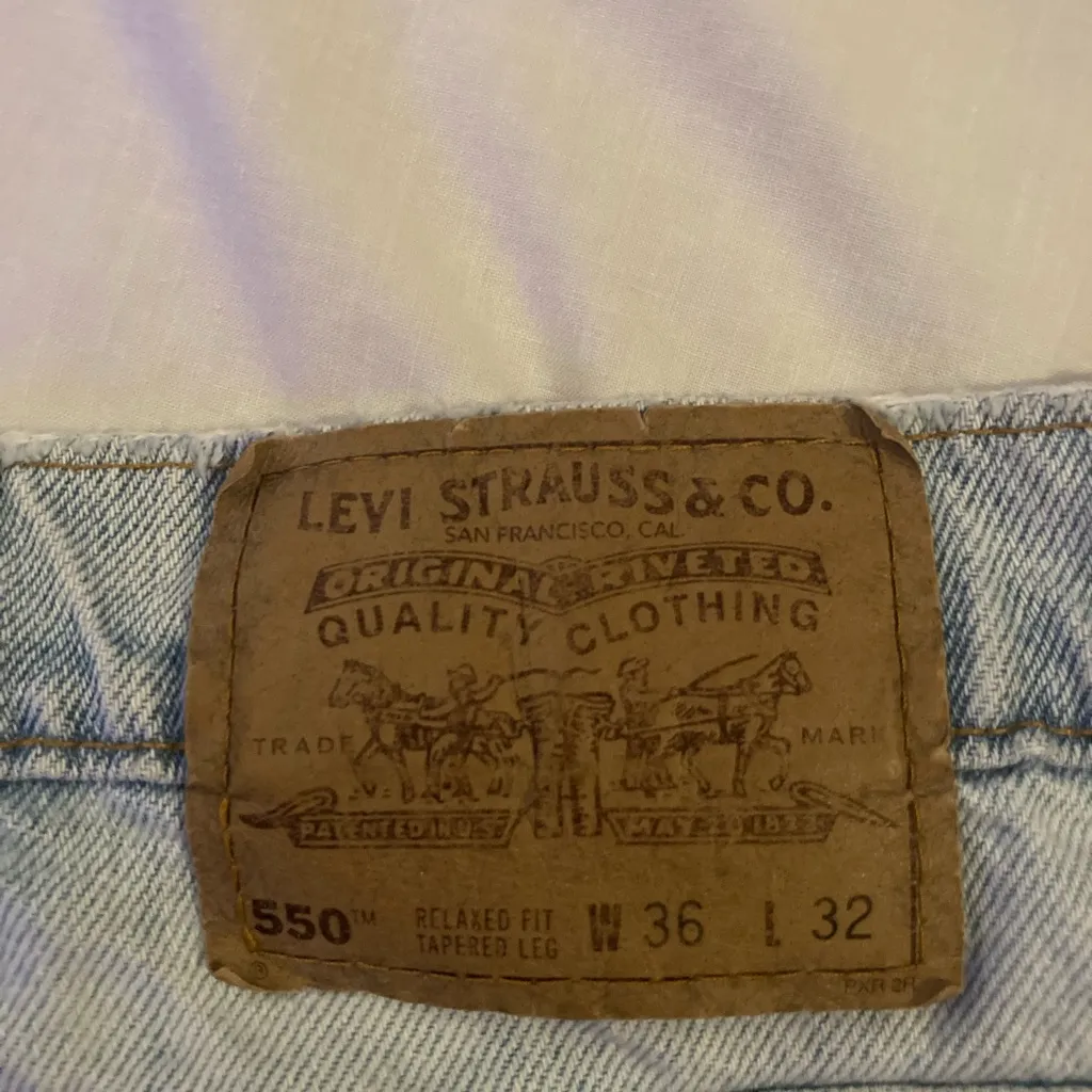 Vintage 90s Orange Tab Distressed Levi’s 550 Jeans Size 36 X 32 Relaxed Fit - Image 7