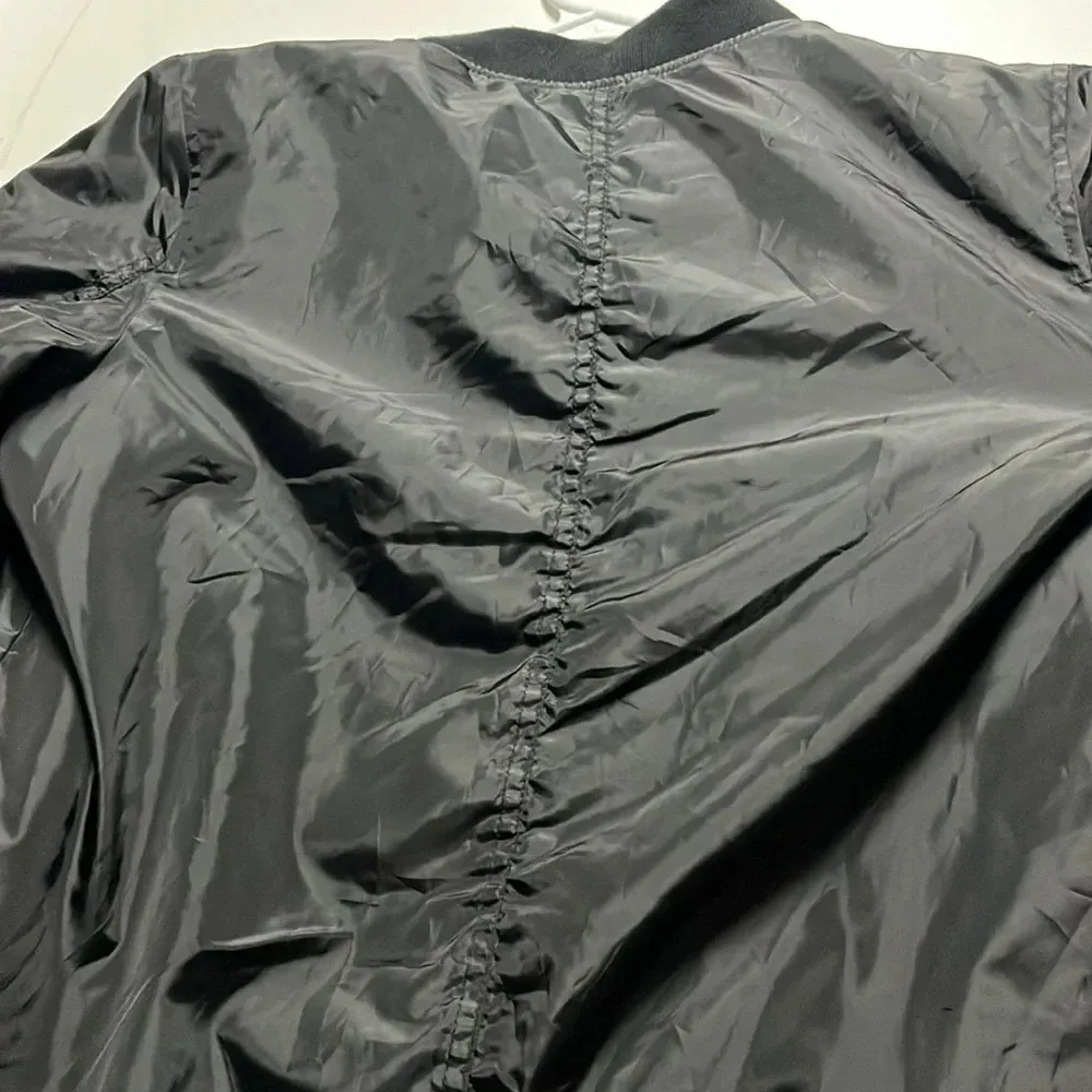 Arizona Jean Co jacket small black wind breaker style jacket snap button pocket - Image 6