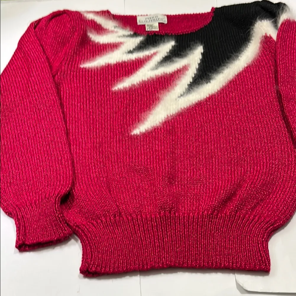 Stylish Red and Black Sweater - Image 15